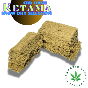 KETAMA SNOW Dry Selection CBD Hash – hashish di canapa legale | Ganja Italia